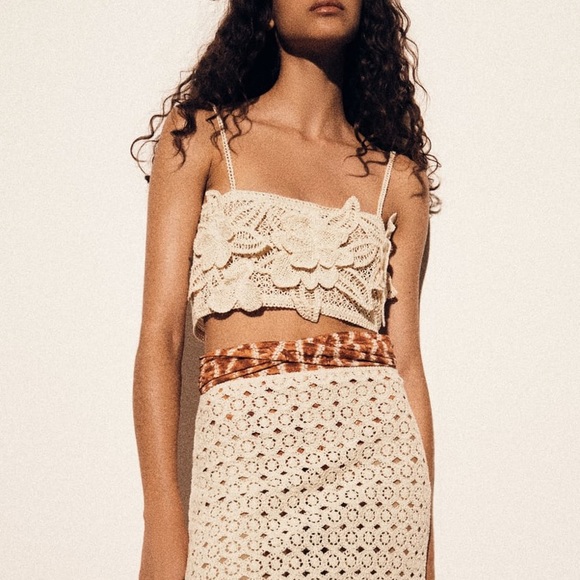Zara crochet crop top - Picture 4 of 11